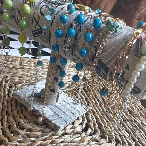 Imperial jade saint Benedict beaded bracelet handmade rosary link adjustable - Picture 12 of 12